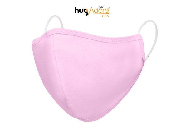 KHẨU TRANG VẢI KHÁNG KHUẨN HUGADORE - 5 CÁI MÀU HỒNG KHẨU TRANG VẢI KHÁNG KHUẨN HUGADORE - 5 CÁI MÀU HỒNG